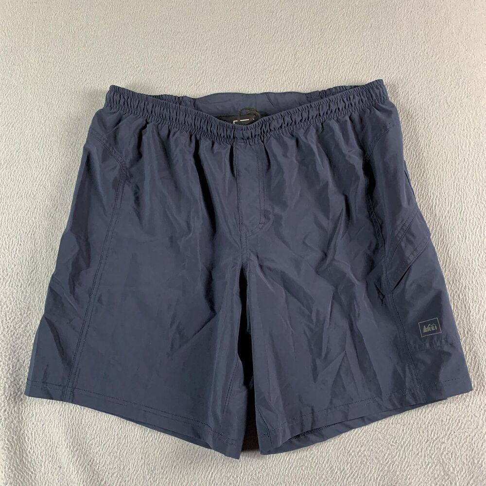 REI Shorts Mens Large Blue 9 Inseam Hiking Quick Dry Stretch Pockets Athletic